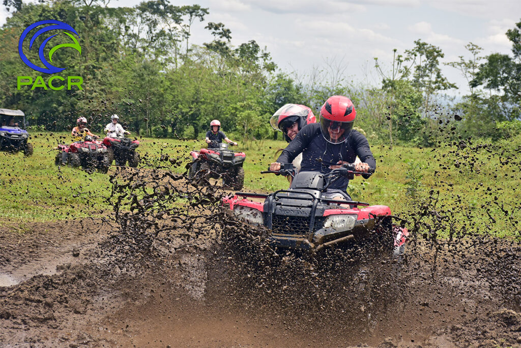 Honda ATV in the mud, Costa Rica